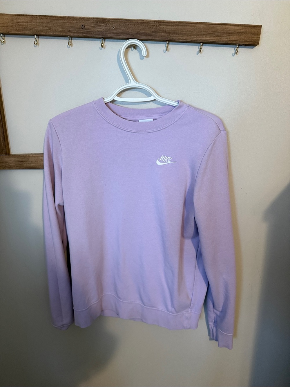 Nike Lavender Crewneck Sweatshirt with White Logo